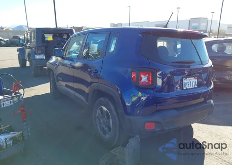 2016 Jeep Renegade Sport from USA, damaged, VIN ZACCJAAT2GPD12754